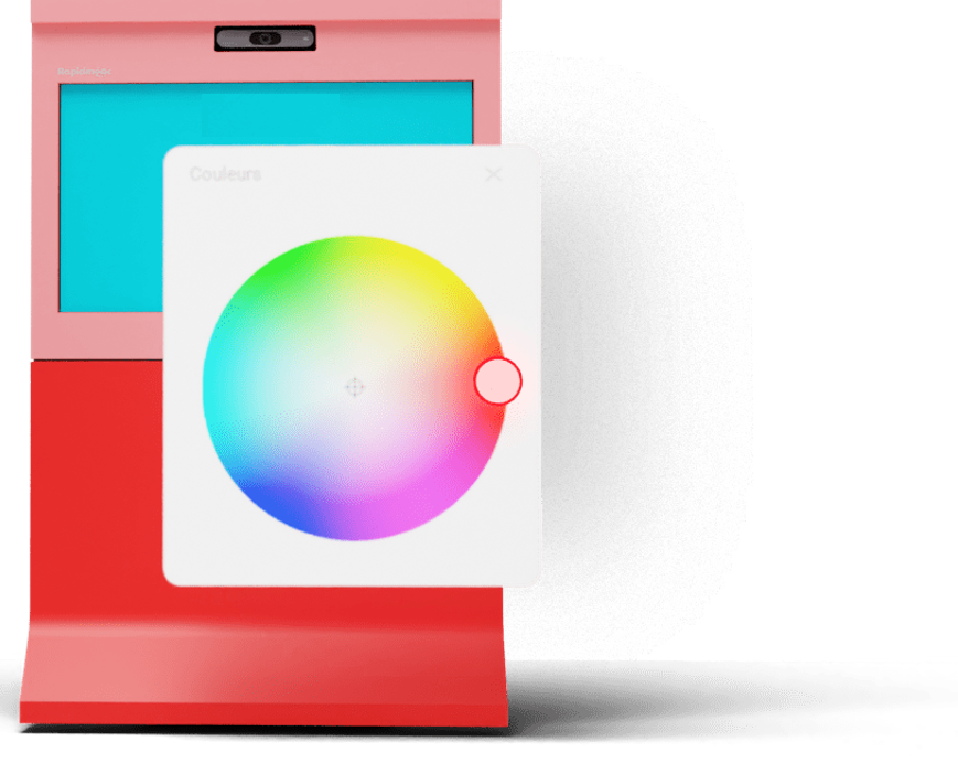 Borne d’enregistrement IkonicView personnalisable en différentes couleurs